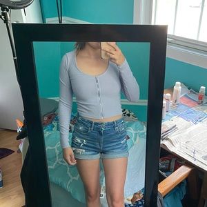 Pacsun long sleeve crop top